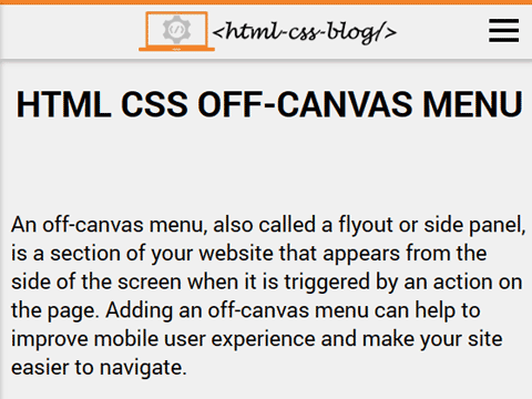 Responsive Menu
