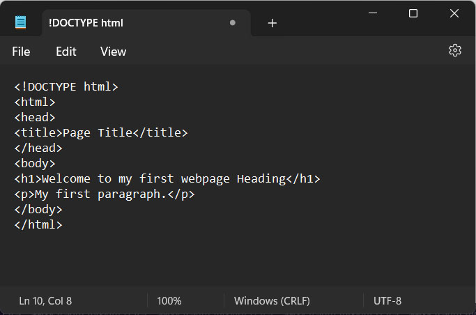 HTML Notepad
