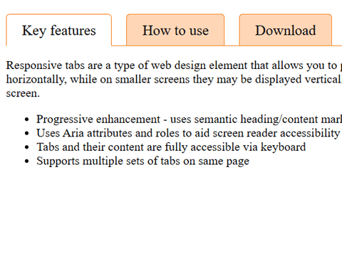Responsive Tabs